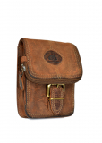 Vintage RV -Gürteltasche Save brown Leder